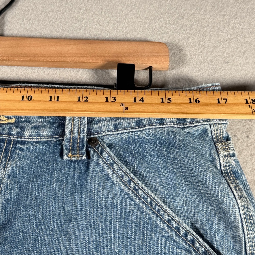Levi Strauss Signature Mens Carpenter Jeans Light Wash Workwear Denim 34x31 - Picture 5 of 14